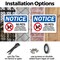 Signmission No Pets Service Animals Allowed, 10 in W x Rectangle, Plastic OS-2PACK-NS-P-710-L-16173 - alternate 2